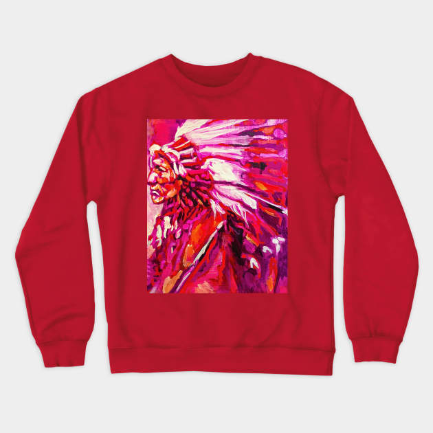 Indian Chief Crewneck Sweatshirt by Raybomusic01